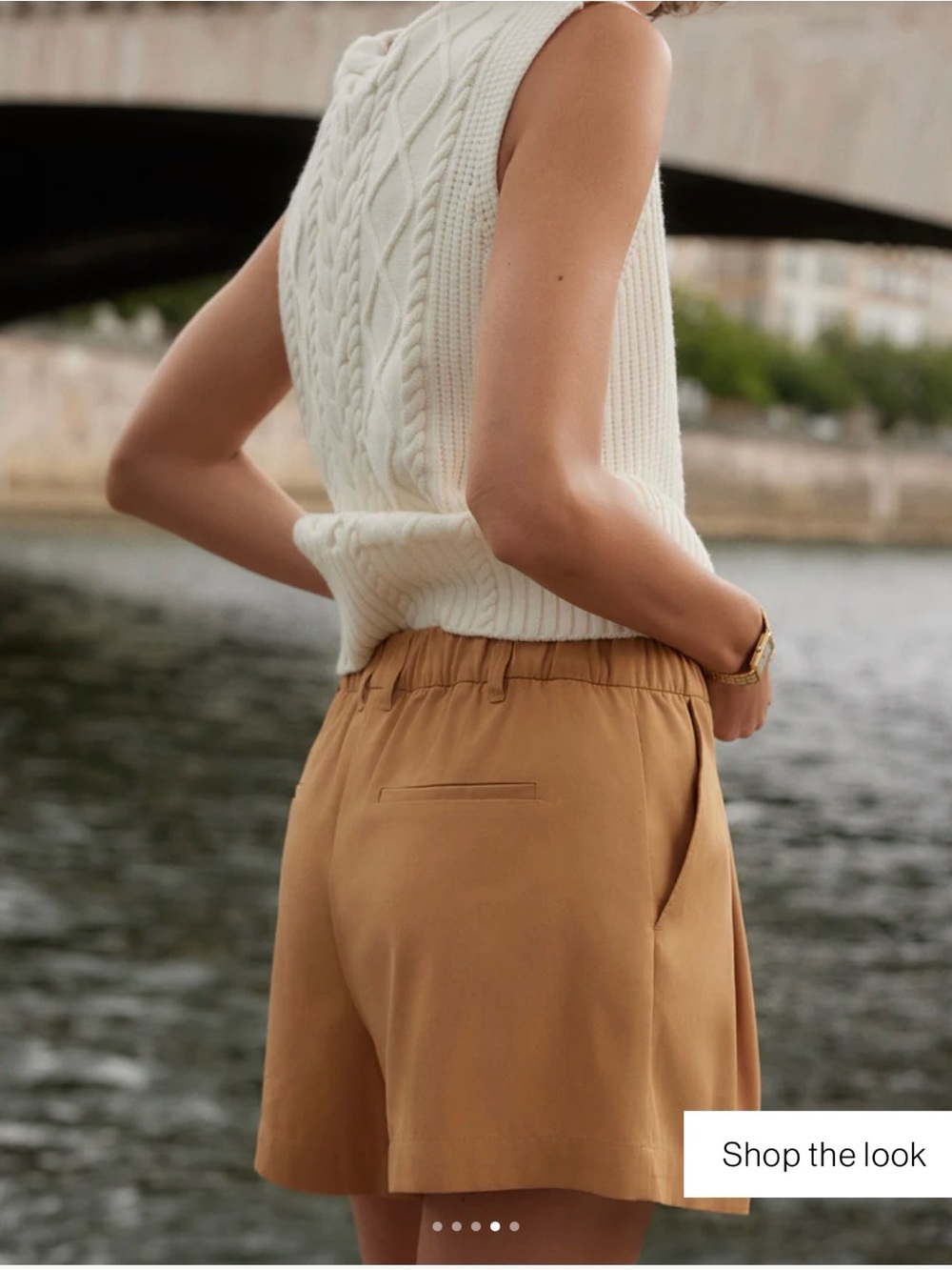 Varley Tansy Woven Shorts 3”, Color Apple Cinnamon - Picture 3 of 14